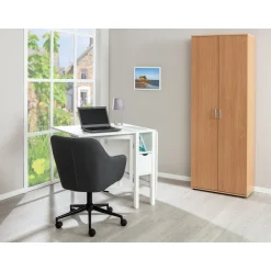 Armoire de rangement multifonctions 2 portes L70cm VISCONTI