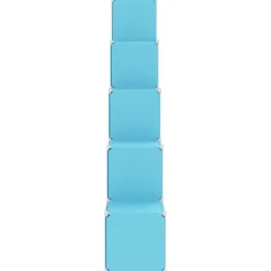 Armoire de rangement pour enfants avec 15 cubes Bleu PP