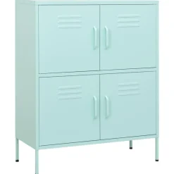 Armoire de rangement Vert menthe 80x35x101,5 cm Acier
