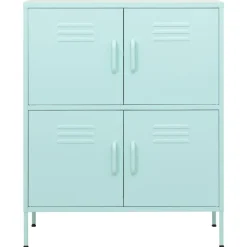 Armoire de rangement Vert menthe 80x35x101,5 cm Acier