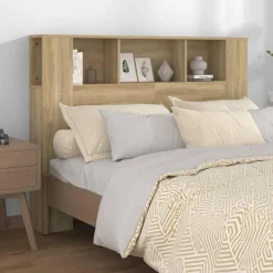 Armoire de tete de lit Chene sonoma 140x18,5x104,5 cm
