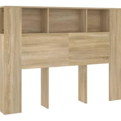 Armoire de tete de lit Chene sonoma 140x18,5x104,5 cm