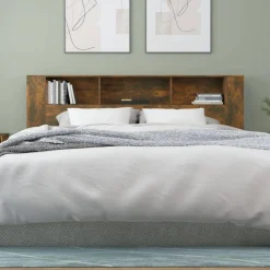 Armoire de tete de lit 200x18,5x104,5 cm bois d'ingenierie