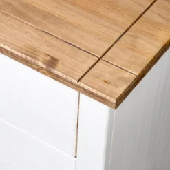 Armoire laterale Blanc 80x40x73 cm Pin Assortiment Panama