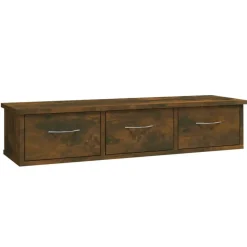 Armoire murale Chene fume 88x26x18,5 cm Bois d'ingenierie