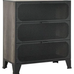 Armoires de rangement 2 pcs Gris 72x36x82 cm Metal et MDF