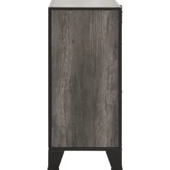 Armoires de rangement 2 pcs Gris 72x36x82 cm Metal et MDF