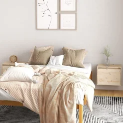 Armoires murales 2 pcs 45x30x35 cm Bois de pin massif