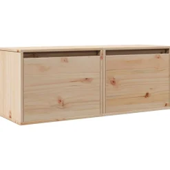 Armoires murales 2 pcs 45x30x35 cm Bois de pin massif