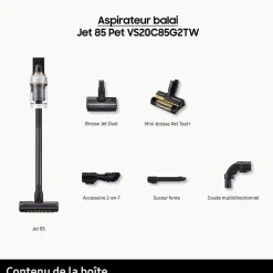 Aspirateur balai Jet 85 Pet VS20C85G2TW