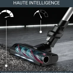 Aspirateur balai sans filX-FORCE FLEX 9.60 RH2037WO - Noir et violet