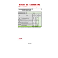 Aspirateur sans sac 80db bleu - doh105b