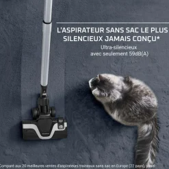 Aspirateur sans sac Silence Force Cyclonic Effitech RO7936EA
