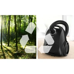 Aspirateur traîneau avec sac BGLS2BA3D8 - Noir