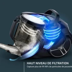 Aspirateur traîneau sans sac RO4B30EA - Gris fumé