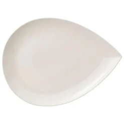 Assiette de Présentation Goutte 40cm Blanc