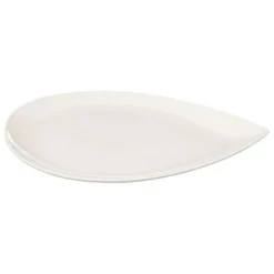 Assiette de Présentation Goutte 40cm Blanc