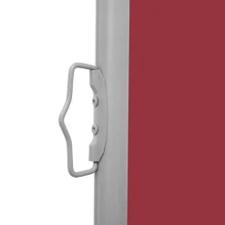 Auvent lateral retractable de patio 140x1200 cm Rouge