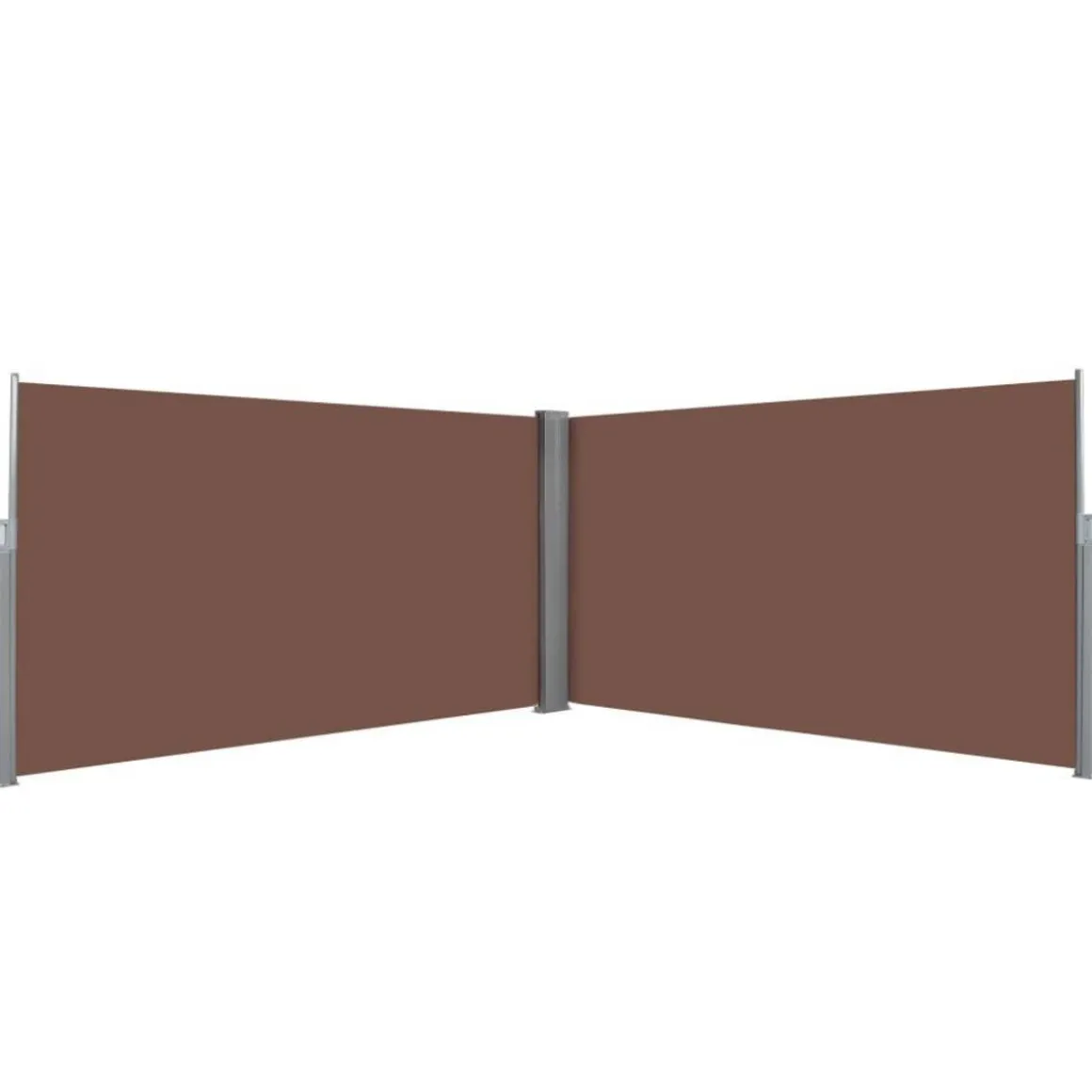 Auvent lateral retractable 160 x 600 cm Marron