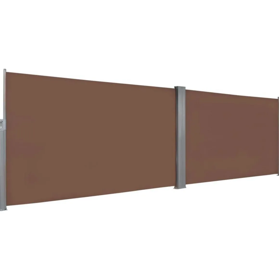 Auvent lateral retractable 160 x 600 cm Marron