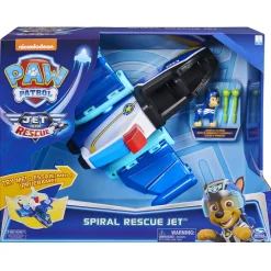 Avion Jet Deluxe Rescue Spiral + Figurine Chase - Pat' Patrouille