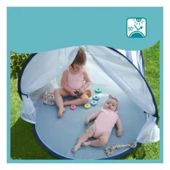 Babymoov Tente Anti-UV FPS 50+ Mariniere - Moustiquaire integree