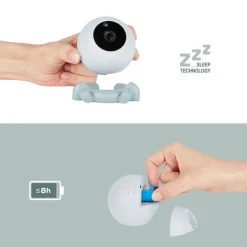 Babyphone Caméra Additionnelle Sans Fil YOO Roll Babymoov - Rechargeable Autonomie 10h - Portée 300m