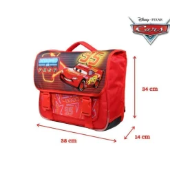BAGTROTTER Cartable 38 cm Disney Cars Rouge