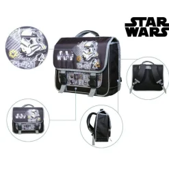 BAGTROTTER Cartable 38 cm Disney Star Wars Noir