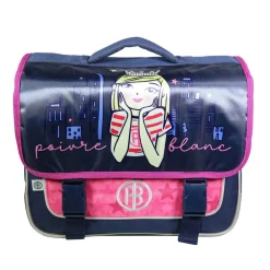 BAGTROTTER Cartable 38 cm Poivre Blanc Bleu Princesse New York