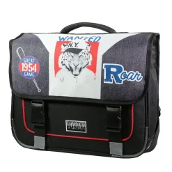 BAGTROTTER Cartable 38 cm Vorax Noir Tigre