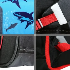 BAGTROTTER Cartable 38 cm Vorax Bleu Requin