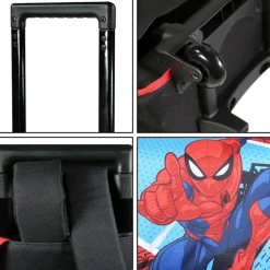 BAGTROTTER Cartable à roulettes 38 cm Spider-Man Bleu