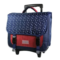 BAGTROTTER Cartable à roulettes 38 cm Phileas Bleu USA