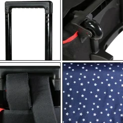 BAGTROTTER Cartable à roulettes 38 cm Phileas Bleu USA