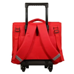 BAGTROTTER Cartable à roulettes 38 cm Disney Cars Rouge