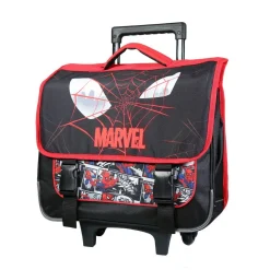 BAGTROTTER Cartable à roulettes 38 cm Spider-Man Noir Toile d'araignée