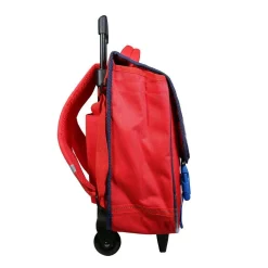 BAGTROTTER Cartable à roulettes 38 cm Ligue 1 Uber Eats Football Gris