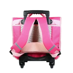 BAGTROTTER Cartable à roulettes 38 cm Phileas Rose Danseuses