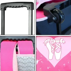 BAGTROTTER Cartable à roulettes 38 cm Phileas Rose Danseuses