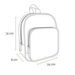 BAGTROTTER Sac à dos 31 cm avec poche maternelle Lili Lou Chat Bleu