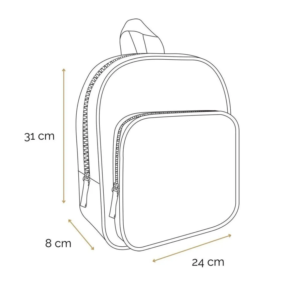 BAGTROTTER Sac à dos 31 cm avec poche maternelle Lili Lou Chat Bleu