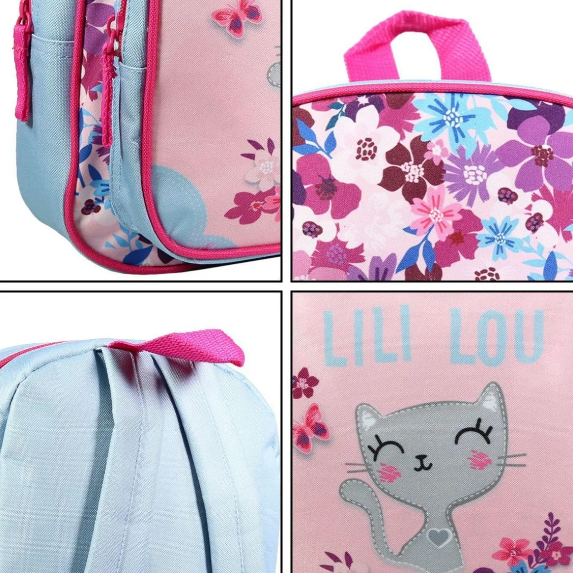 BAGTROTTER Sac à dos 31 cm avec poche maternelle Lili Lou Rose