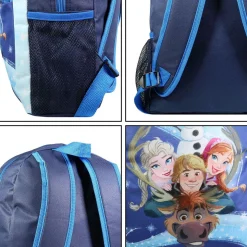 BAGTROTTER Sac à dos 37 cm avec poche La Reine des Neiges / Frozen Bleu