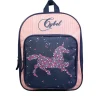 BAGTROTTER Sac à dos 31 cm avec poche maternelle Cybel Cheval Licorne Bleu et rose