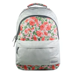 BAGTROTTER Sac à dos 2 compartiments Offshore Gris Fleurs
