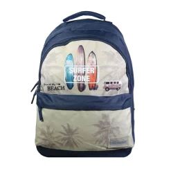 BAGTROTTER Sac à dos 2 compartiments Offshore Beige Van & Surf