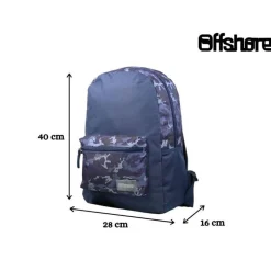 BAGTROTTER Sac à dos 1 compartiment Offshore Camouflage Bleu