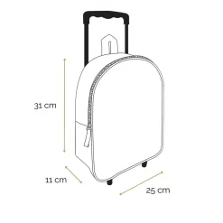 BAGTROTTER Sac à dos à roulettes 31 cm maternelle Harry Potter Rouge Chibi