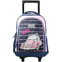 BAGTROTTER Sac à dos à roulettes Offshore Bleu Voiture